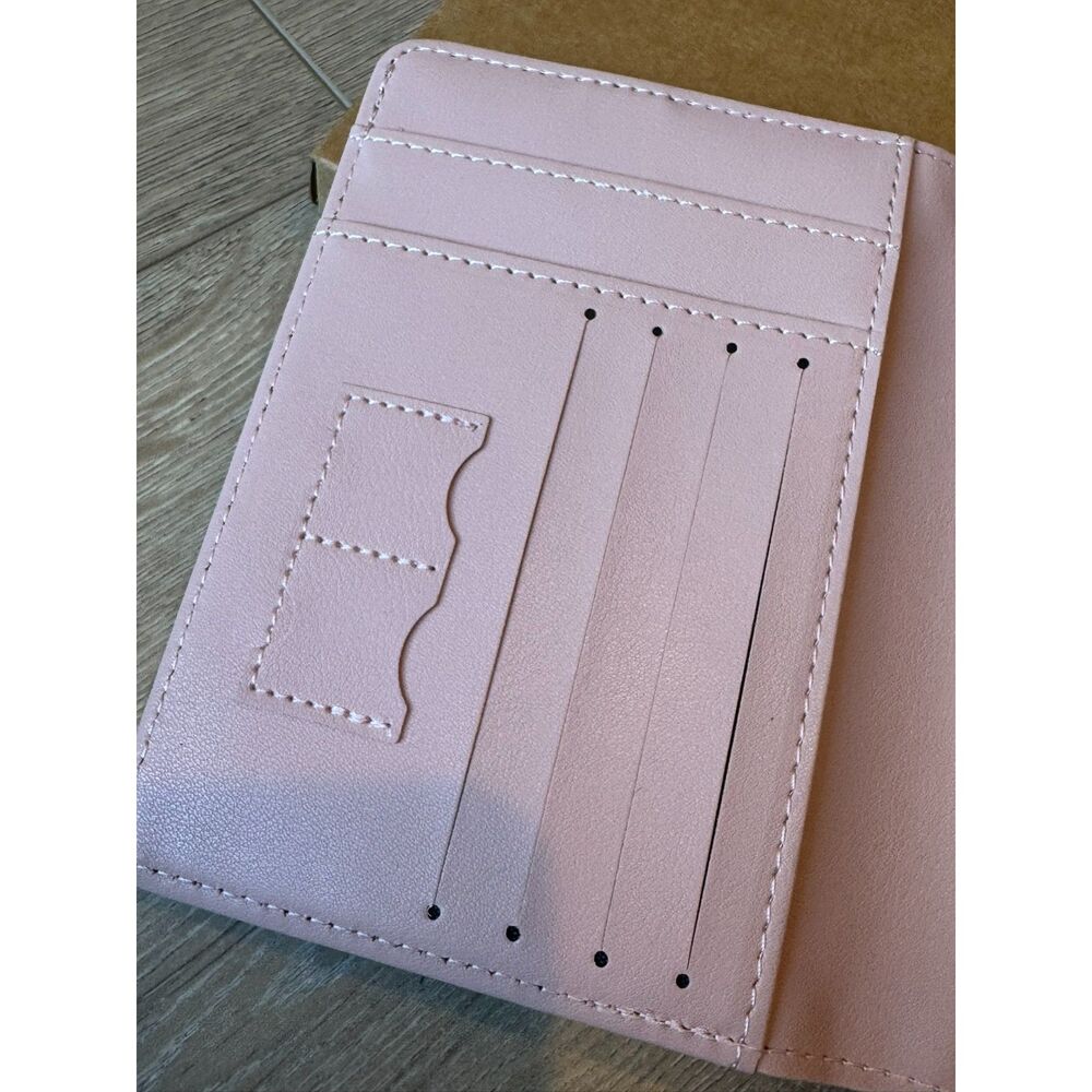 Passport Holder Cover Pink New Travel Wallet Organizer Passport Case Womens - Picture 4 of 7